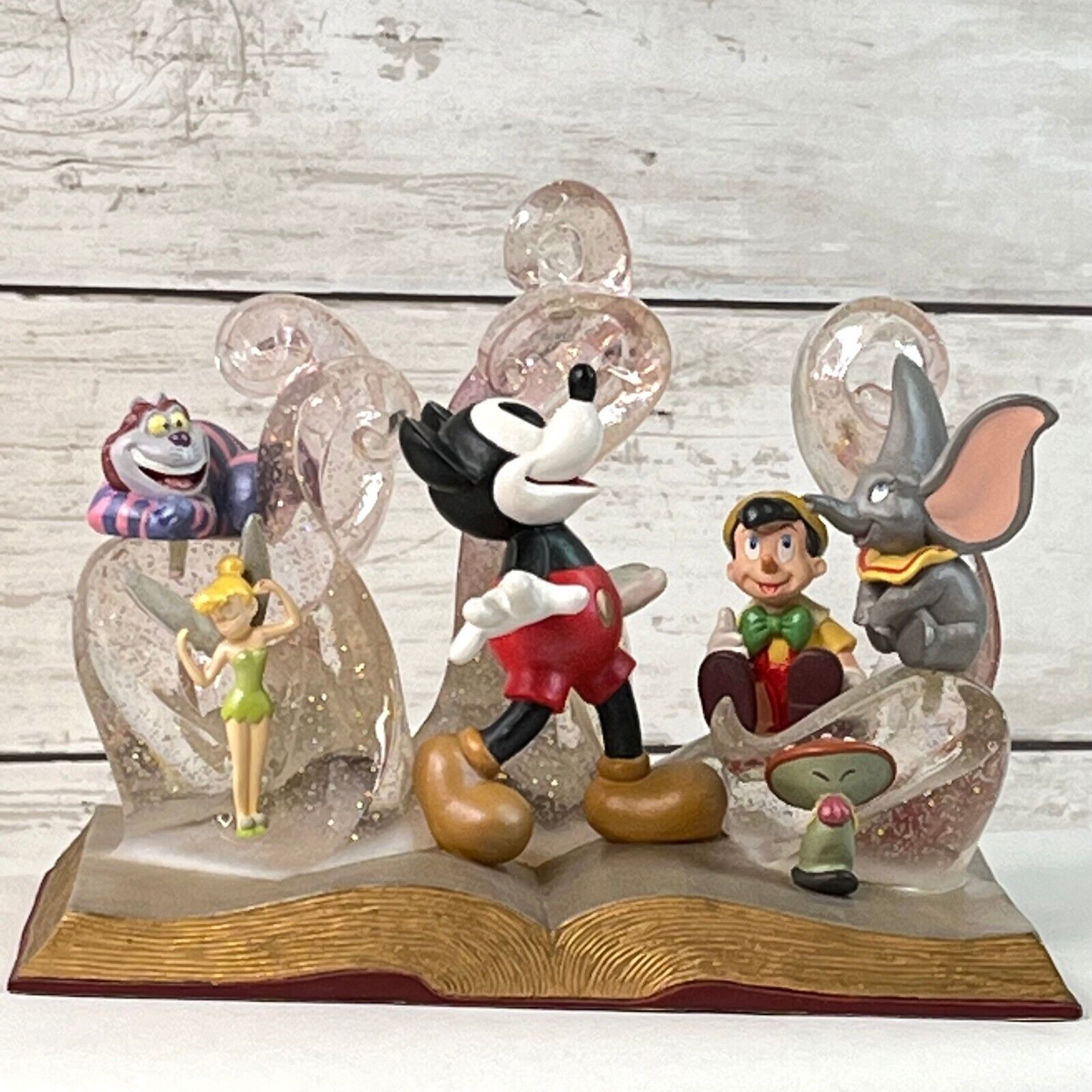Disney 75th Anniversary Figurine Michey Tinker Bell Dumbo Pinocchio Cheshire Cat