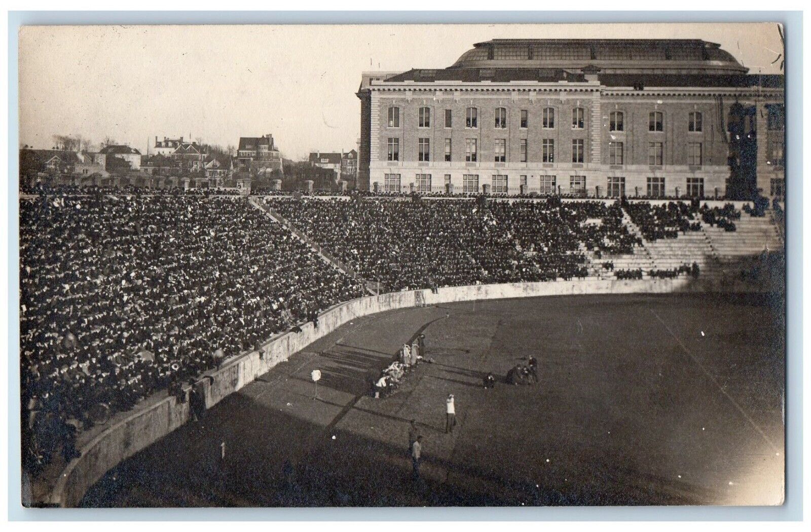 c1910's Sports Stadium View Students Syracuse University NY RPPC Photo Postcard