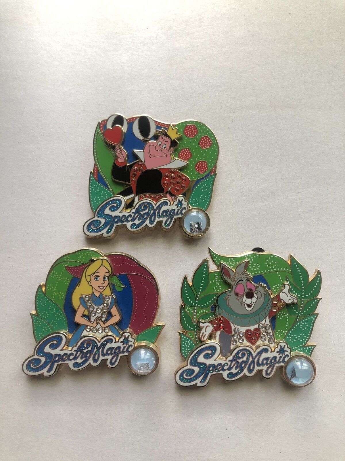 Disney Spectromagic Piece of History Alice in Wonderland Pins Lot of 3