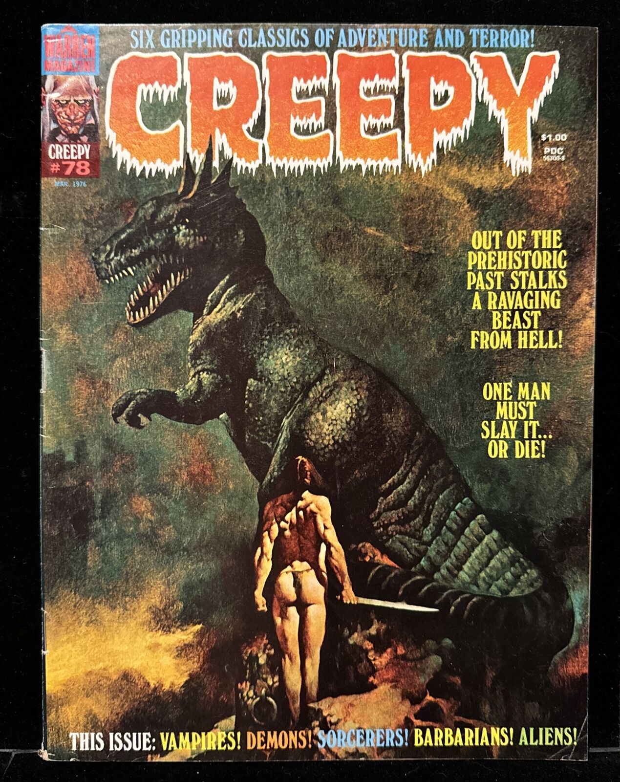 CREEPY #78 (1976) Warren B&W & color horror comics magazine