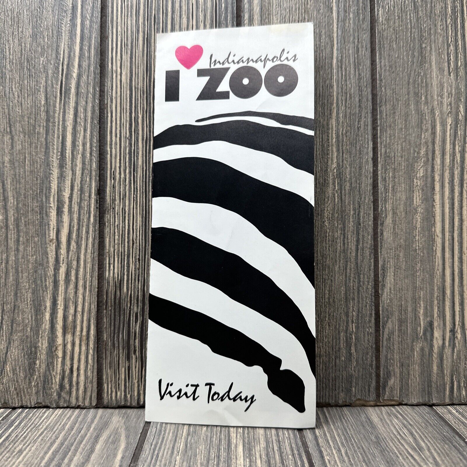 Vintage Indianapolis Zoo Visit Today Brochure