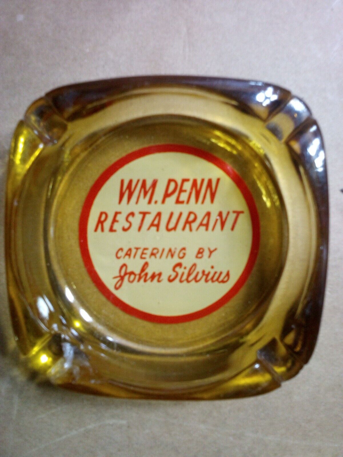 WM. Penn Restaurant Vintage Ashtray