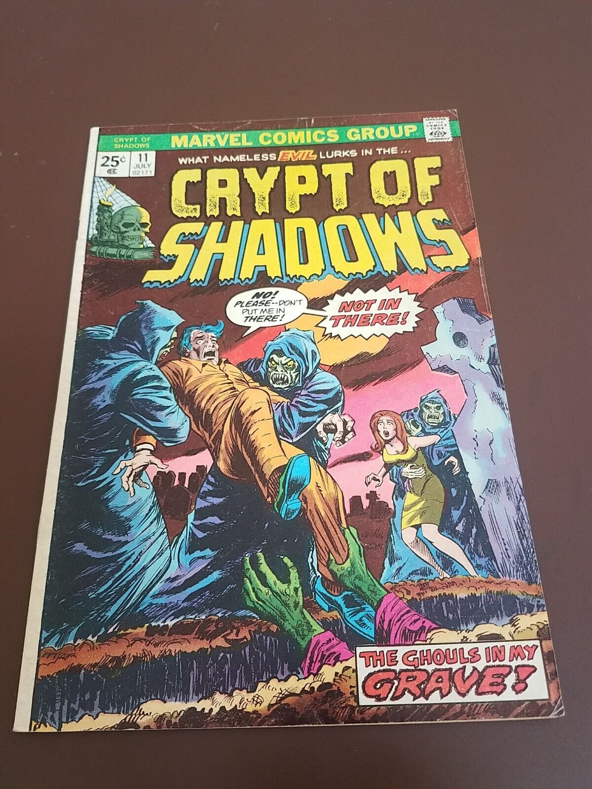Crypt of Shadows #11 Marvel 1974 VG- Comics Book Combined Shipping 