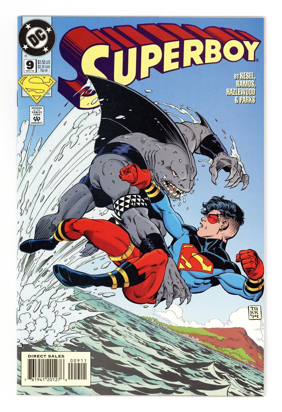 Superboy #9D VF+ 8.5 1994 1st full app. King Shark