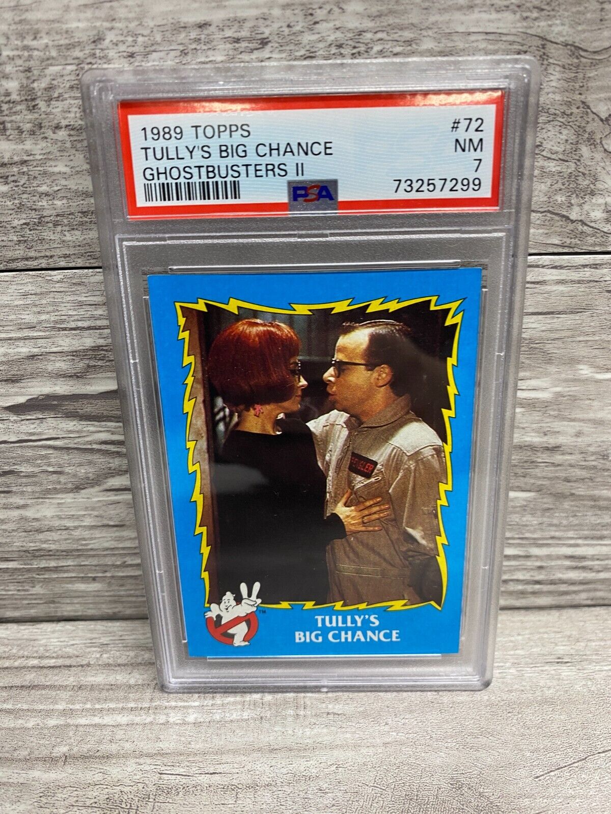 1989 TOPPS 2 GHOSTBUSTERS II #72 Tully\'s Big Chance PSA 7 NM