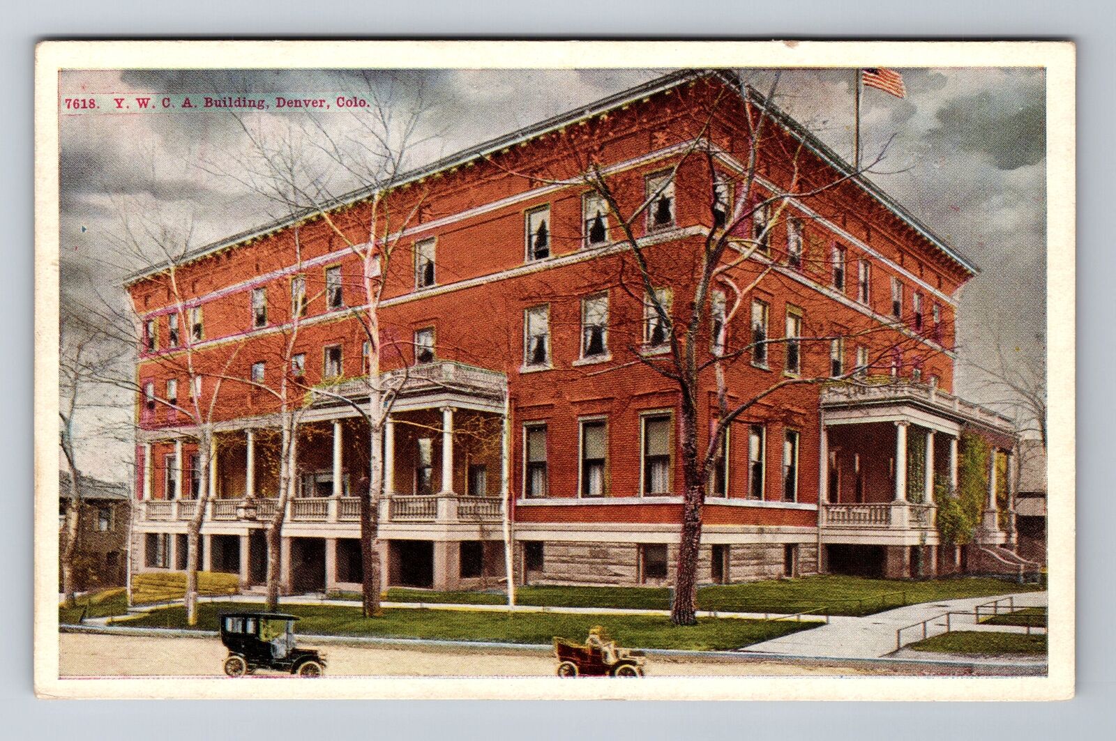 Denver CO-Colorado, YWCA Building, Antique, Vintage Souvenir Postcard