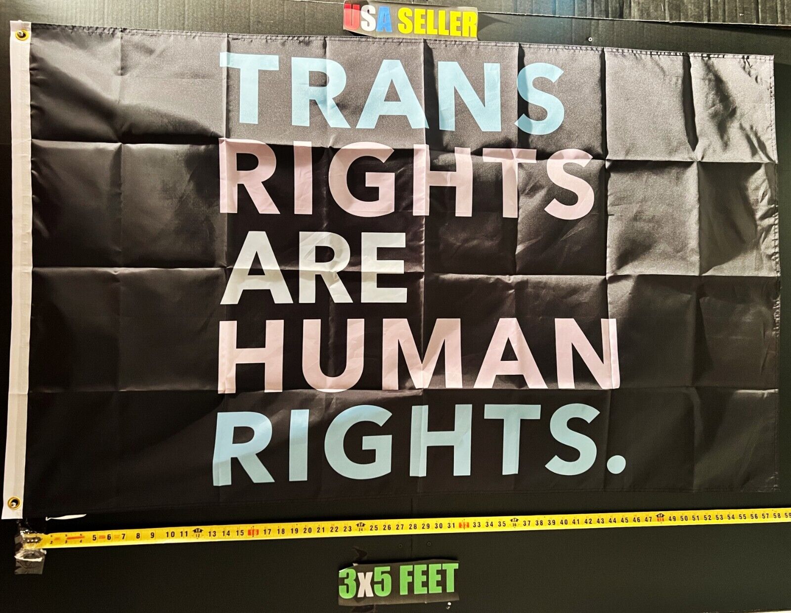 Transgender Flag FREE USA SHIP 5 LGBTQ Gay Pride Equality Sign Banner USA 3x5'