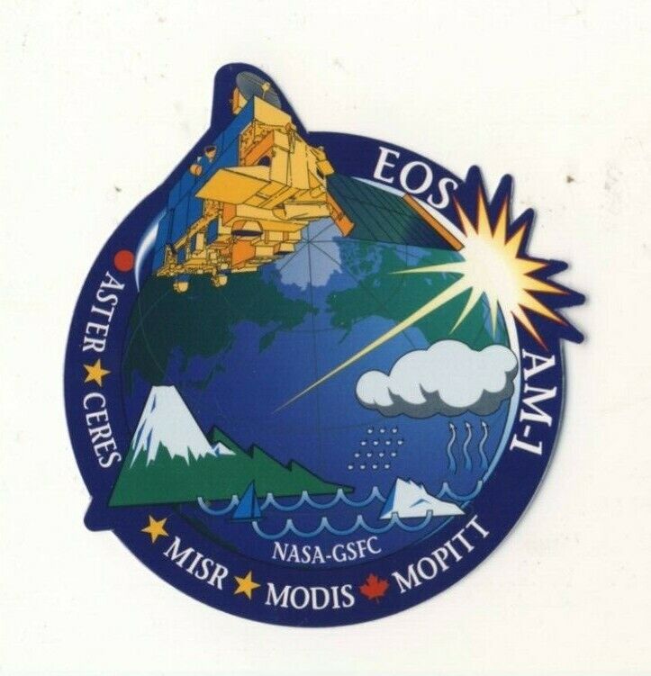 NASA EOS AM-1 MOPITT MODIS MISR CERES ASTER GSFC Goddard Space 4.5 Decal Sticker