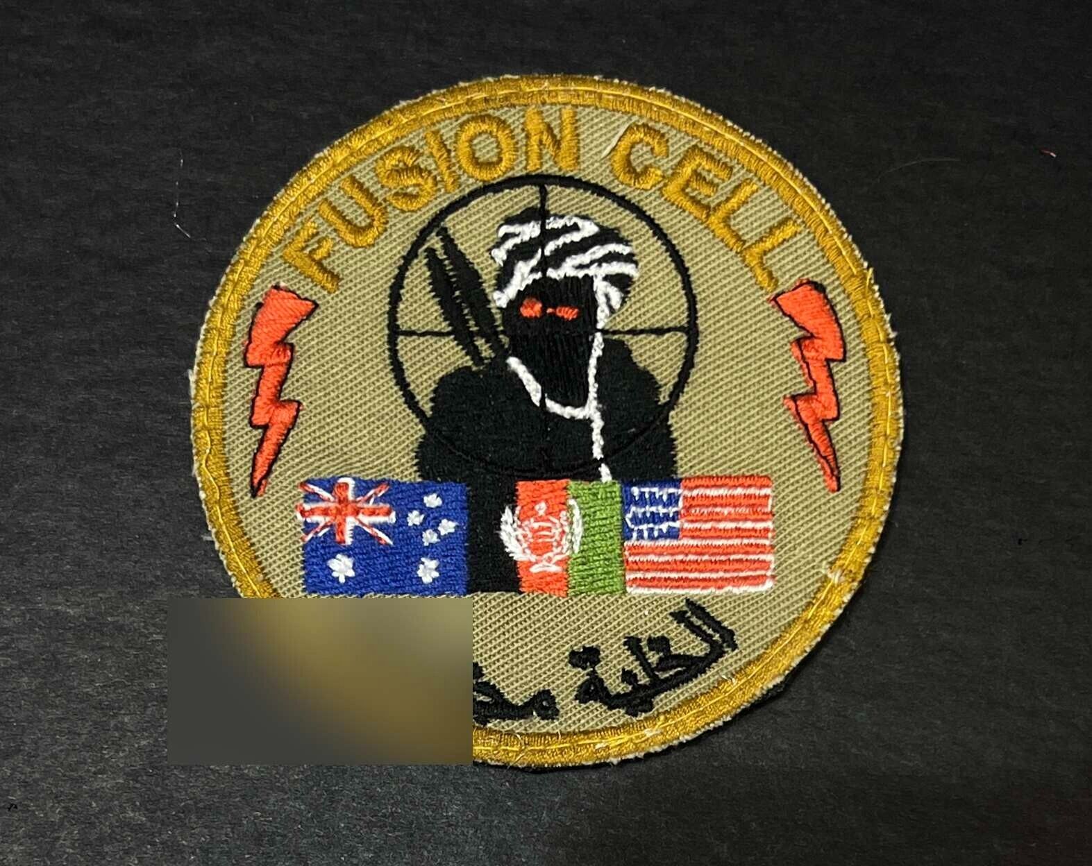 Fusion Cell  Special Forces in Afghanistan  Patch  Green Beret Genuine USSF