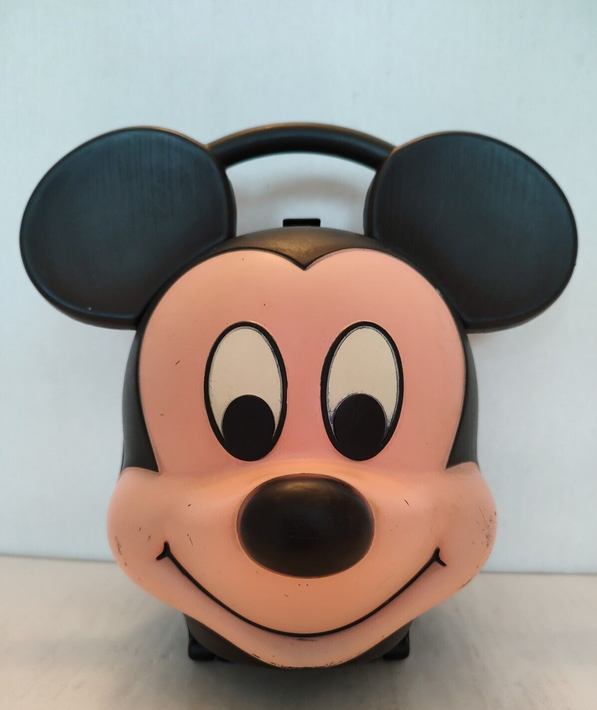 Aladdin Alladdin Alladin Mickey Mouse Head Plastic Lunch Box Made in USA Vintage