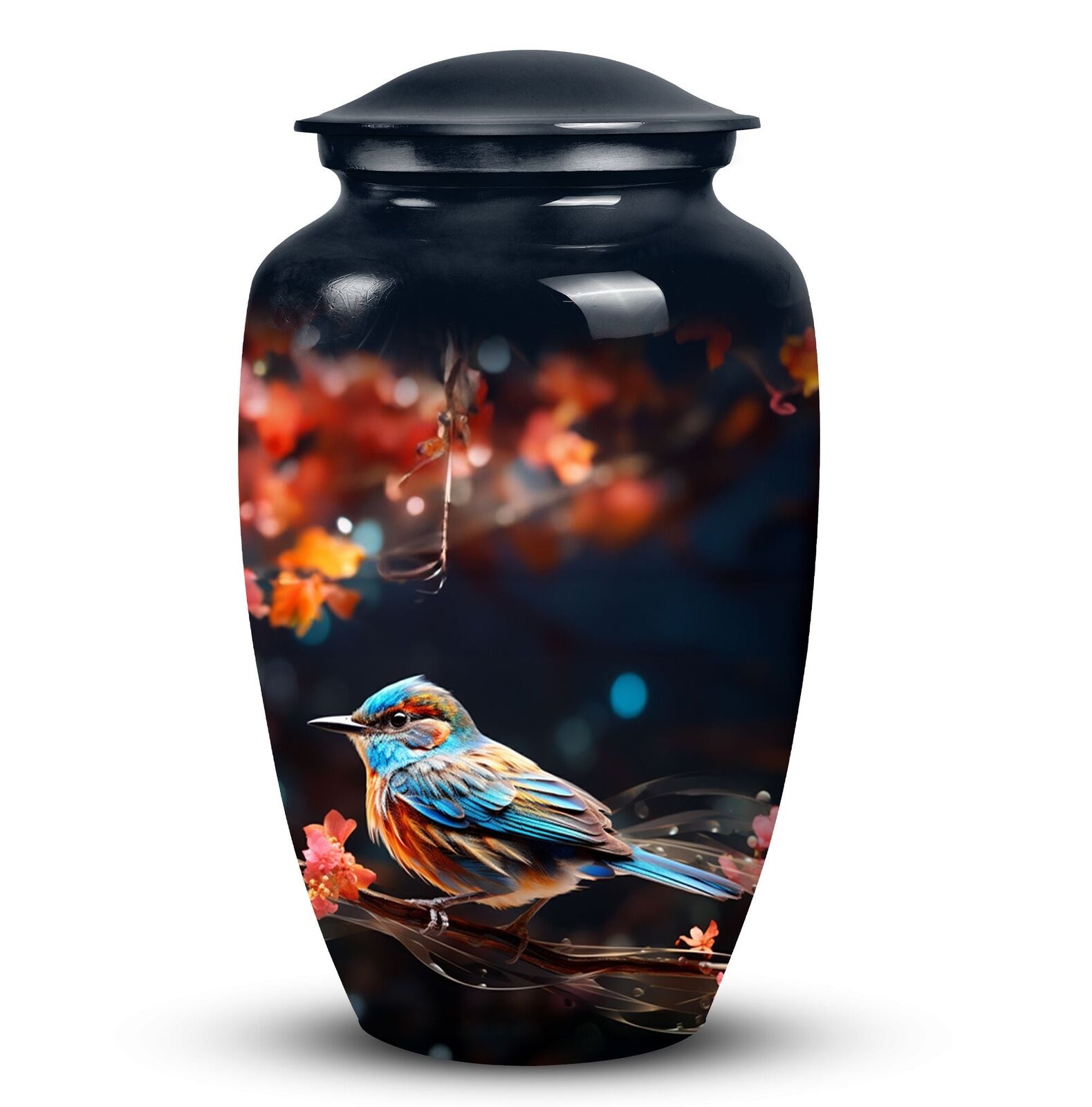 Unique Sparrow Metal Cremation Urn for Adult Female Ashes