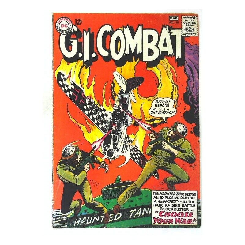 G.I. Combat (1957 series) #110 in Fine minus condition. DC comics [z~