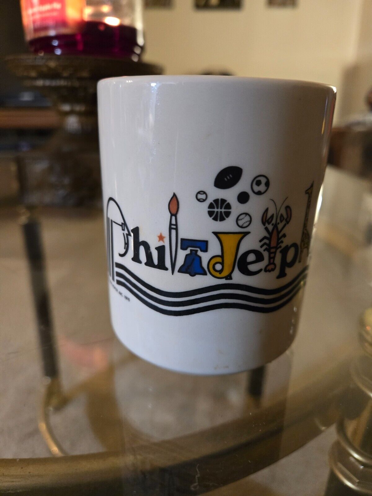 Vintage City of Philadelphia Coffee Cup