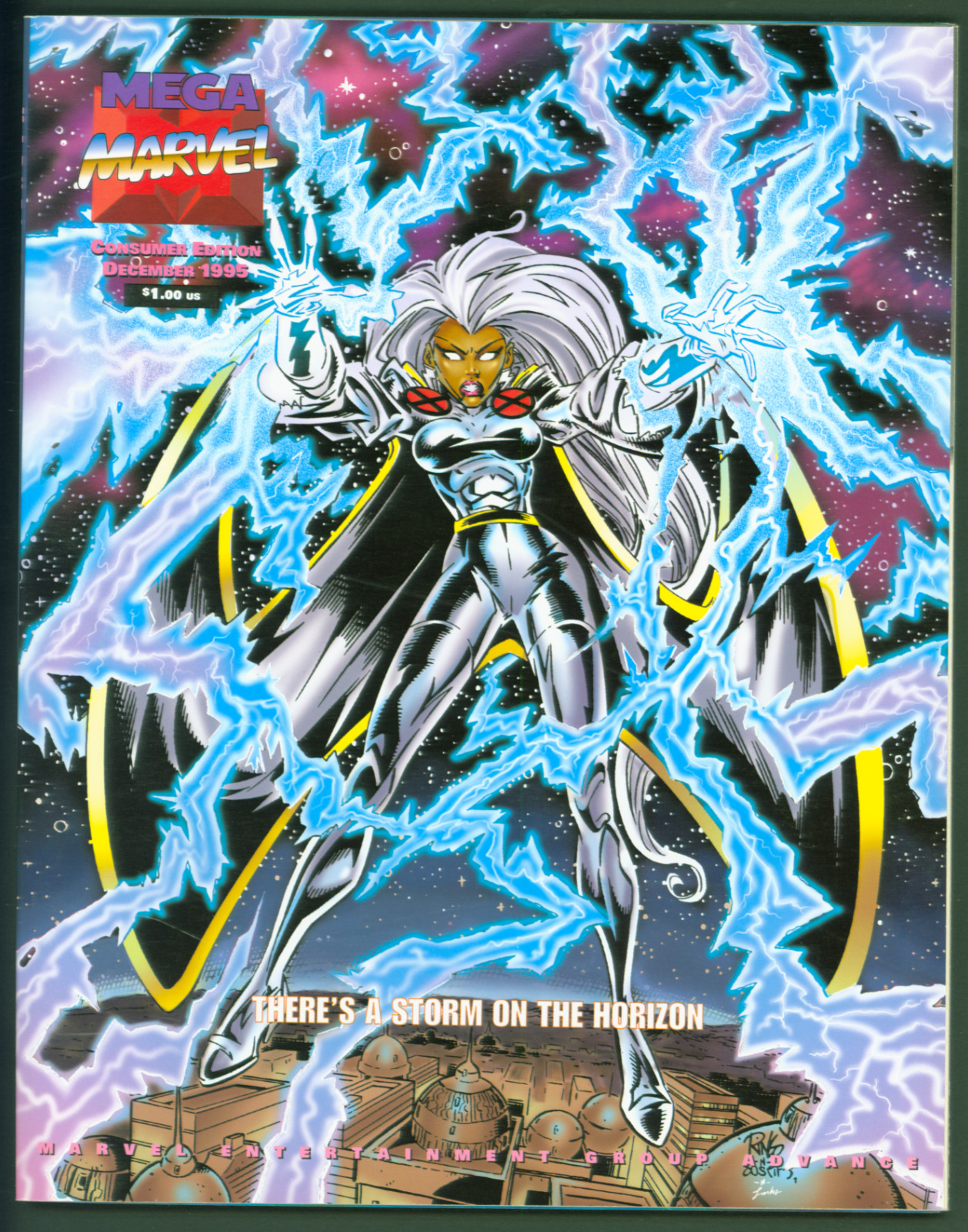 VTG Mega Marvel Catalog December 1995  X-Men Storm Cover