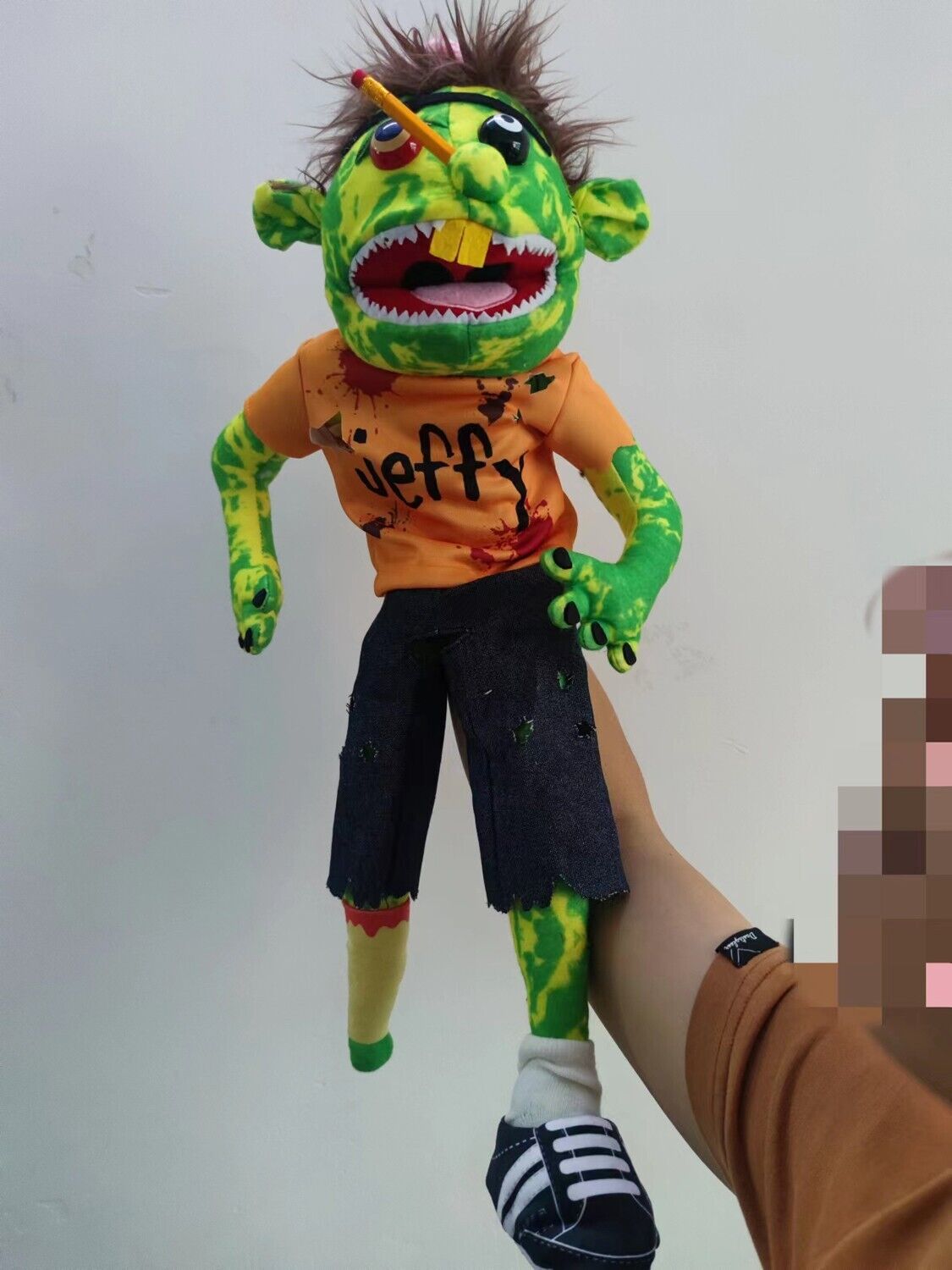 Zombie Jeffy Puppet Authentic SML Merch Full Size