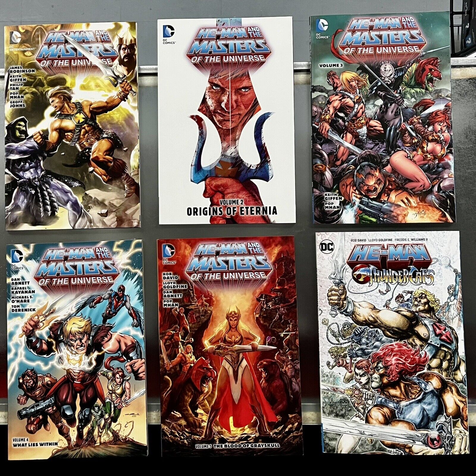 He-Man Masters Of The Universe DC TPB Complete Lot 6 ThunderCats 1 2 3 4 5 Set