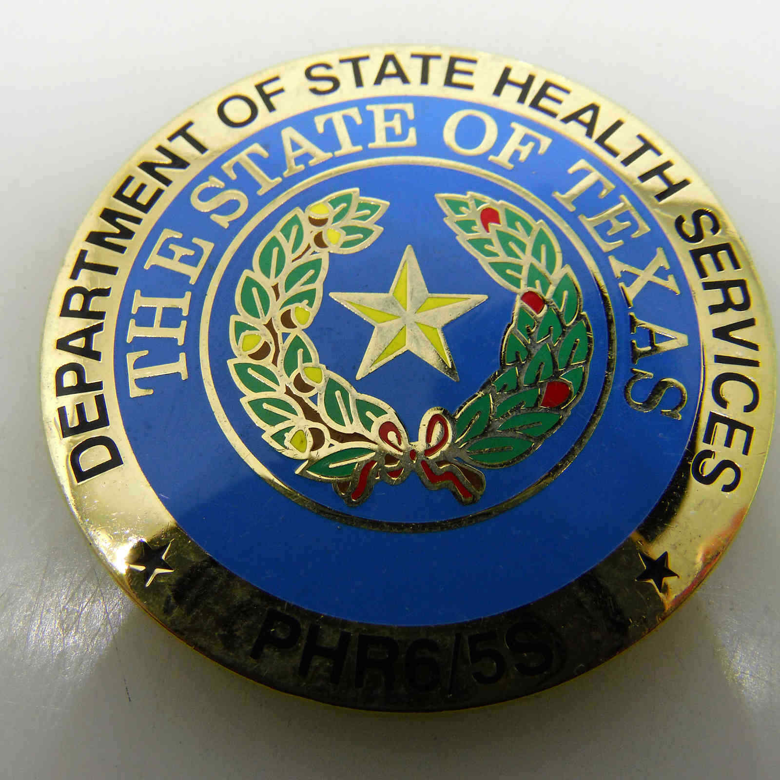 TEXAS DEPARTMENT OF STATE HEALTH SERVICES PHR6/5S CHALLENGE COIN