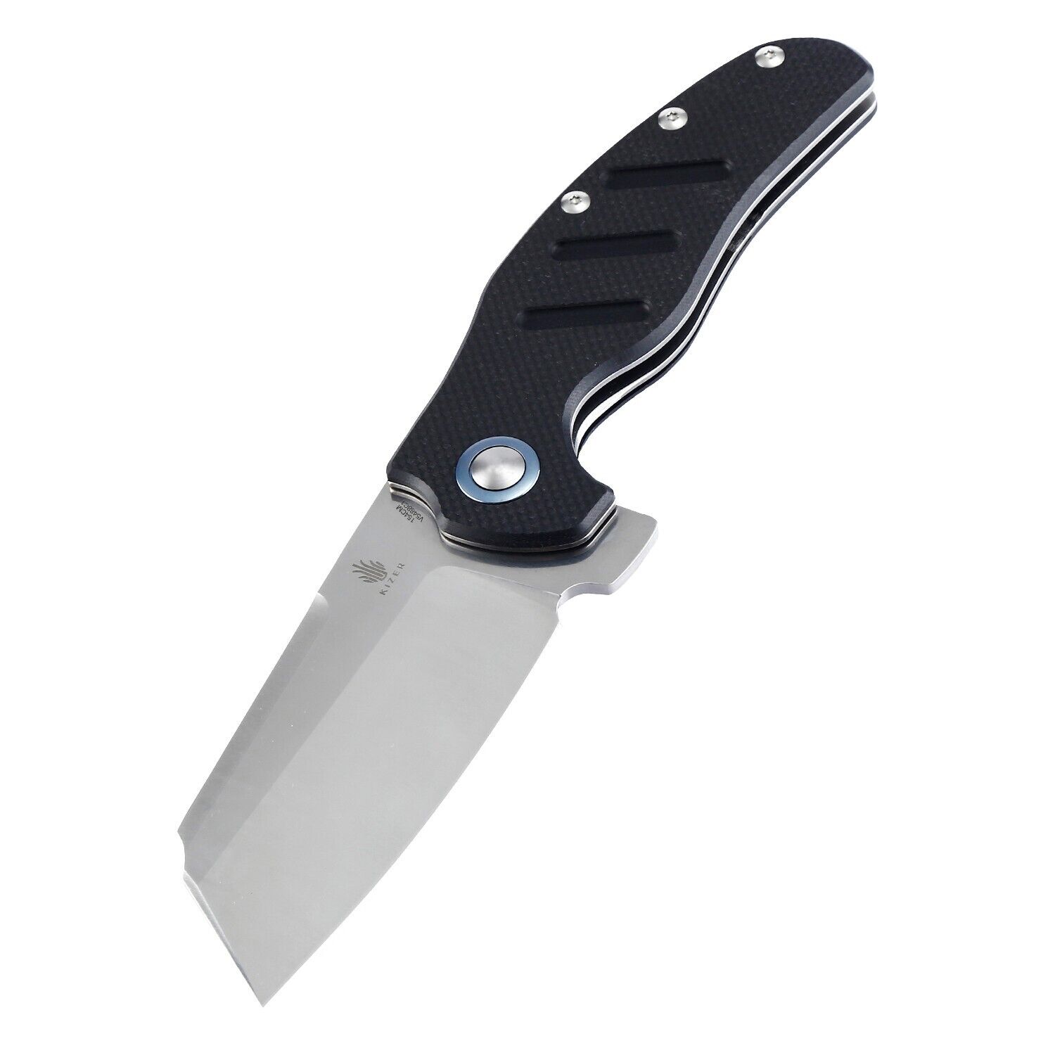Kizer Vanguard Sheepdog Cleaver Knife Sheepfoot Blade XL Black V5488C1