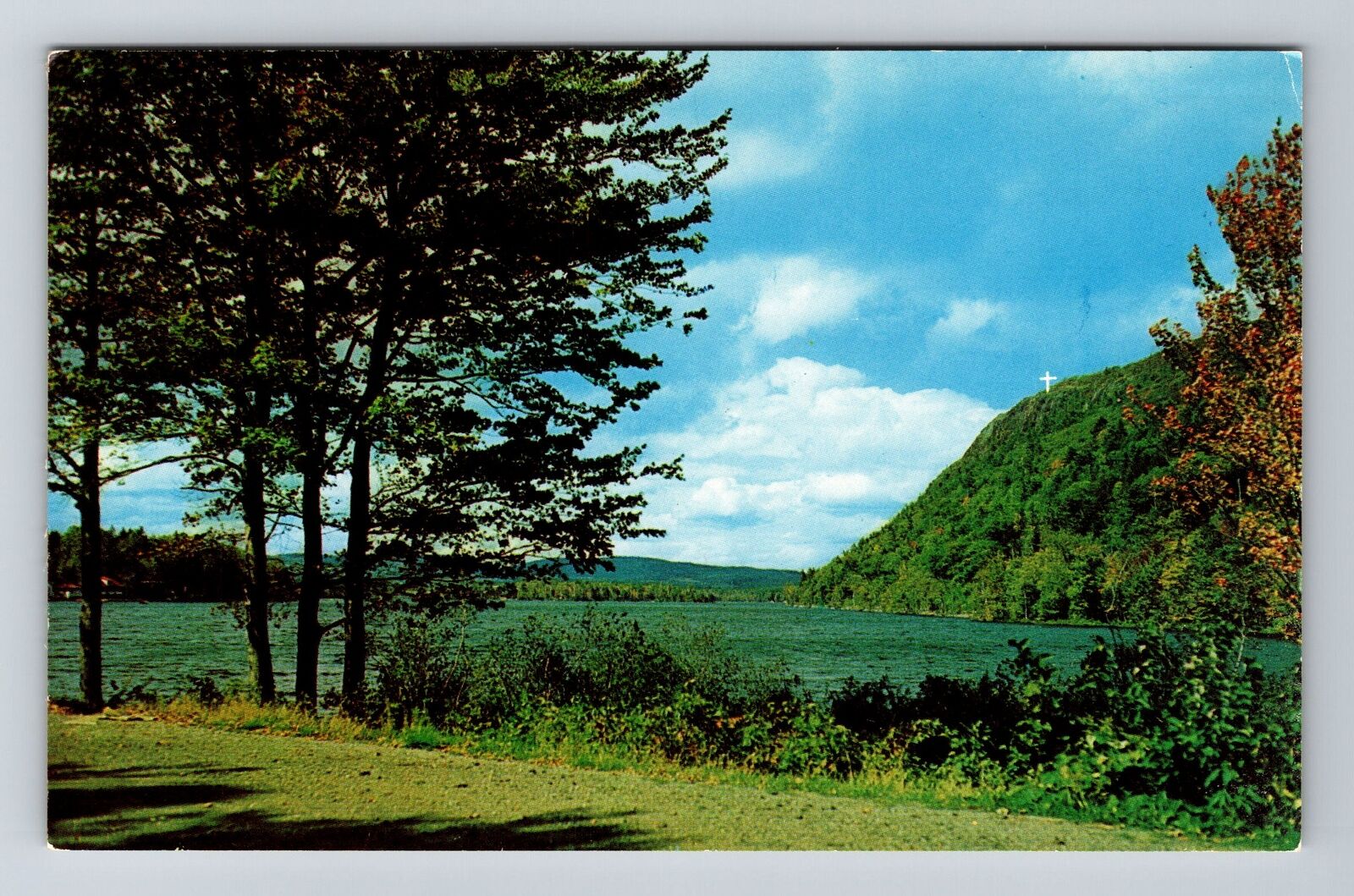 Camden ME-Maine Scenic Lake Megunticook Vintage Souvenir Postcard