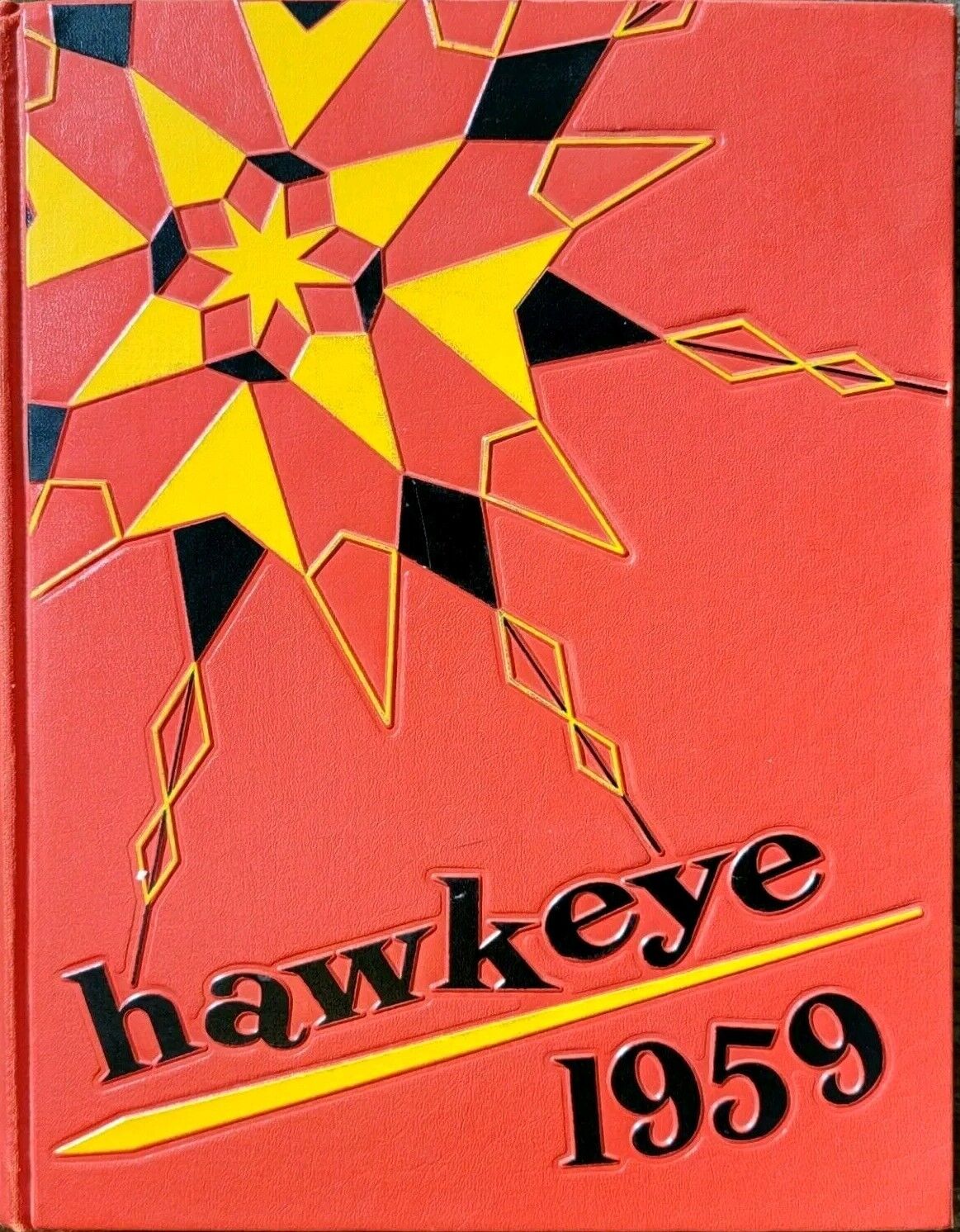 1959 State University of Iowa College Yearbook Hawkeye Forest Evashevski Coach