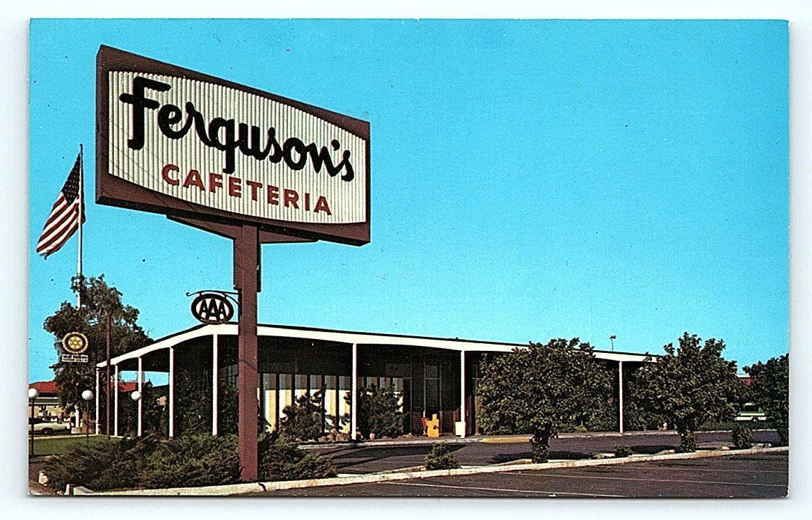 PHOENIX, AZ Arizona ~ FERGUSON'S CAFETERIA c1960s Roadside Postcard