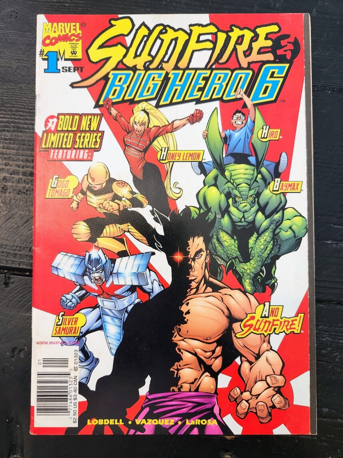 Sunfire & Big Hero 6 #1 (1998, Marvel) - 1st Team Appearance, RARE Newsstand GEM