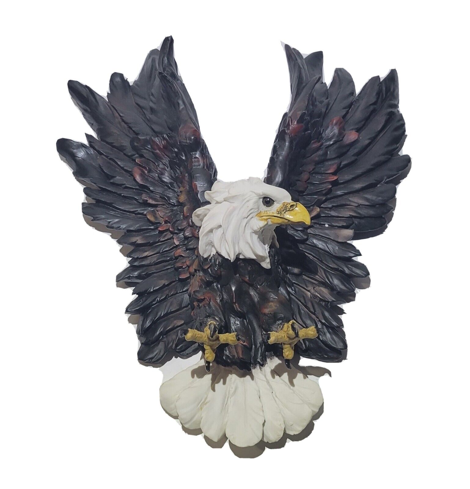 Hand Crafted USA Design KY7870 Toscano Libertys Flight Eagle Wall Sculpture 15in