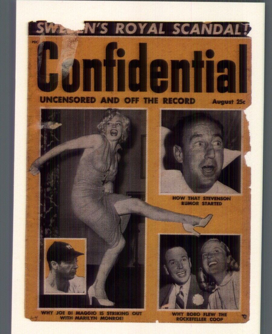 Vintage Confidential Magazine Trading Card, Uncensored and off the Record