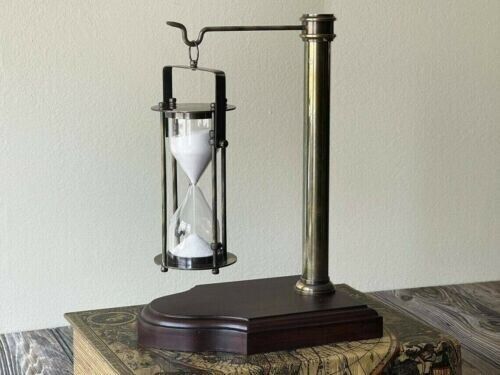Vintage Hanging Sandtimer Hourglass Antique Maritime Sand Clock For Home Decor