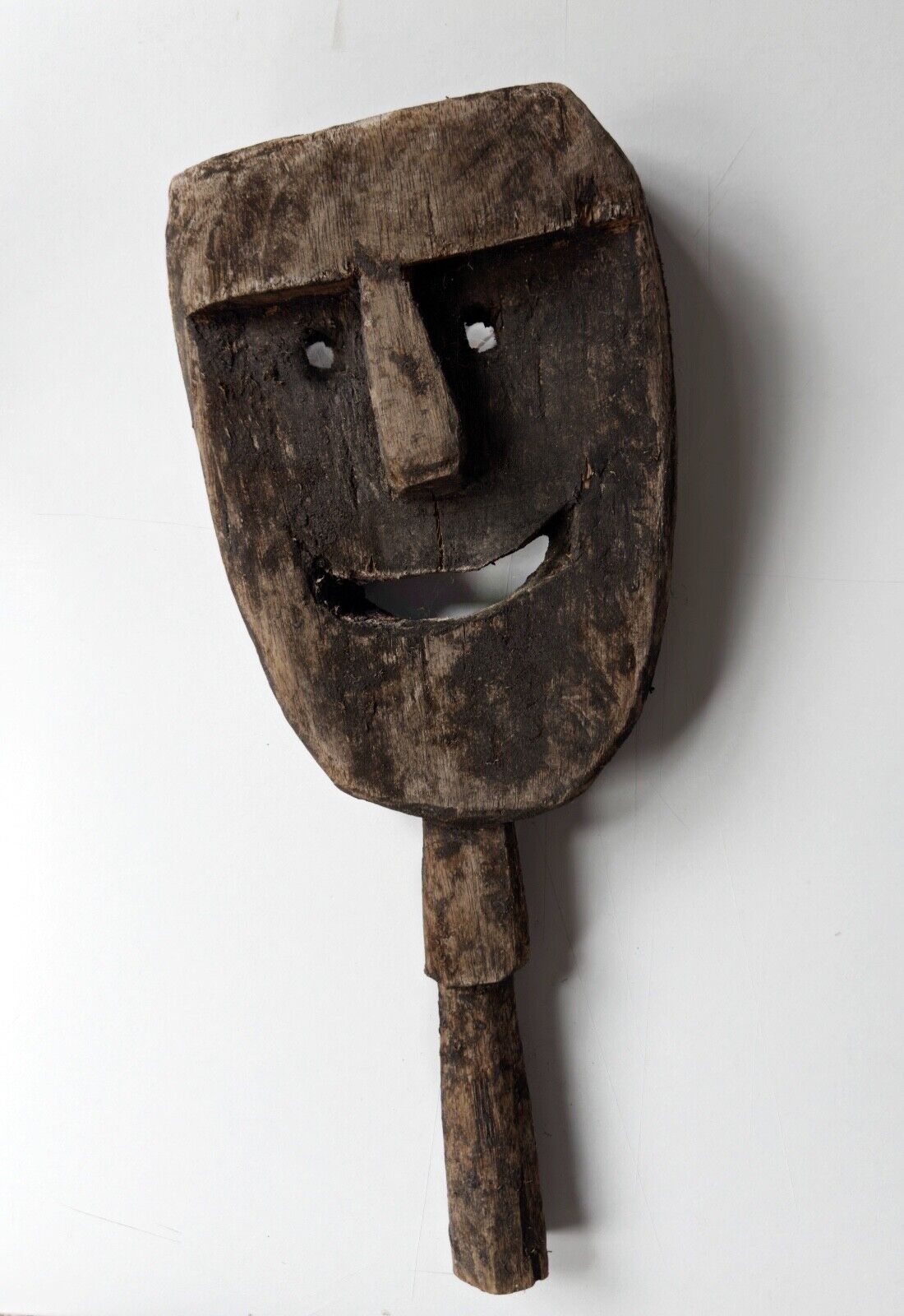 Vintage Wooden Hand Carved Tribal Mask - Tanna, Vanuatu Islands, South Pacific