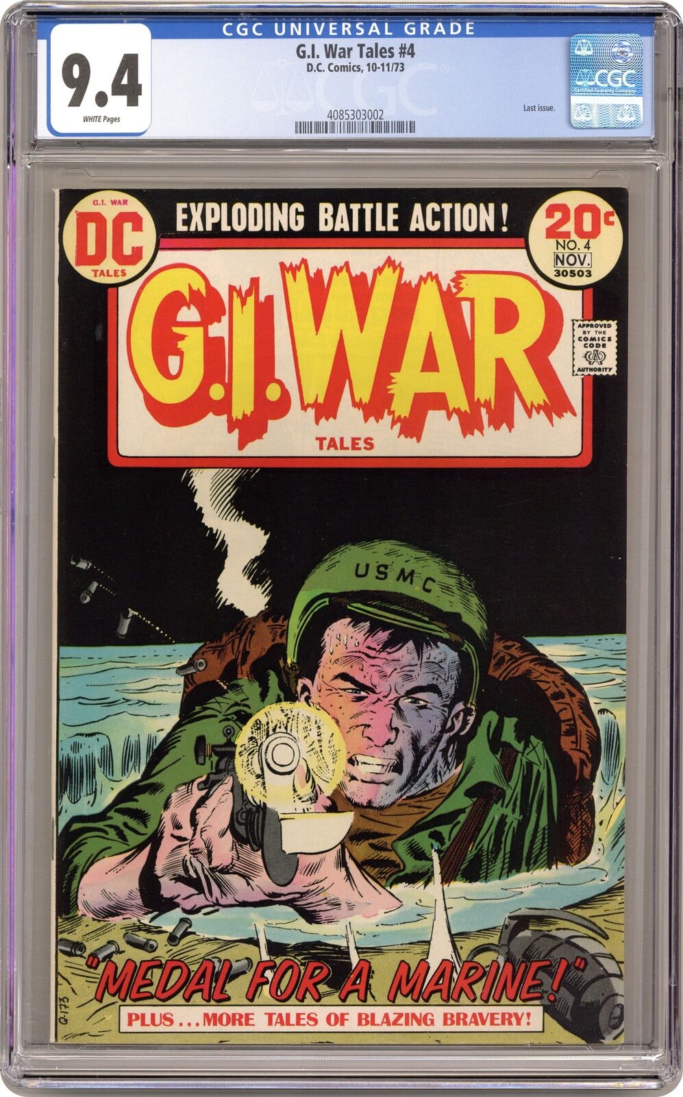 GI War Tales #4 CGC 9.4 1973 4085303002