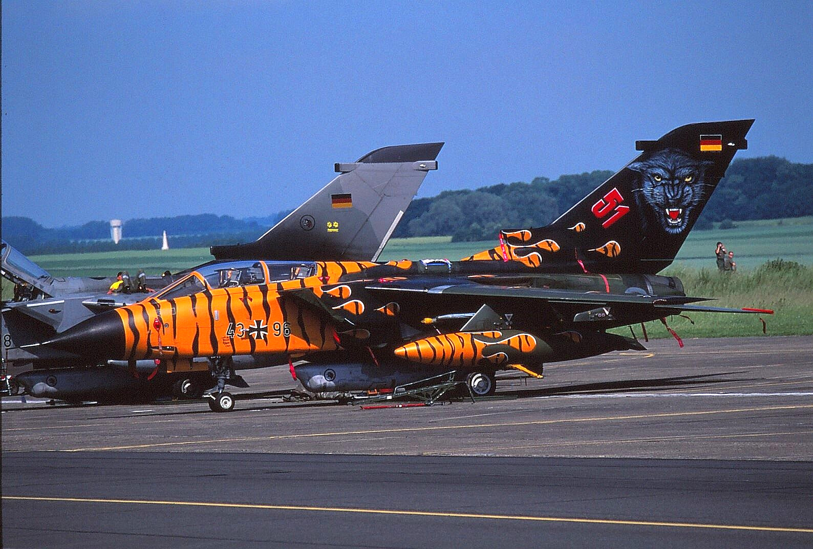 Original colour slide Tornado IDS spcl 43+96 of AkG-51 German Air Force