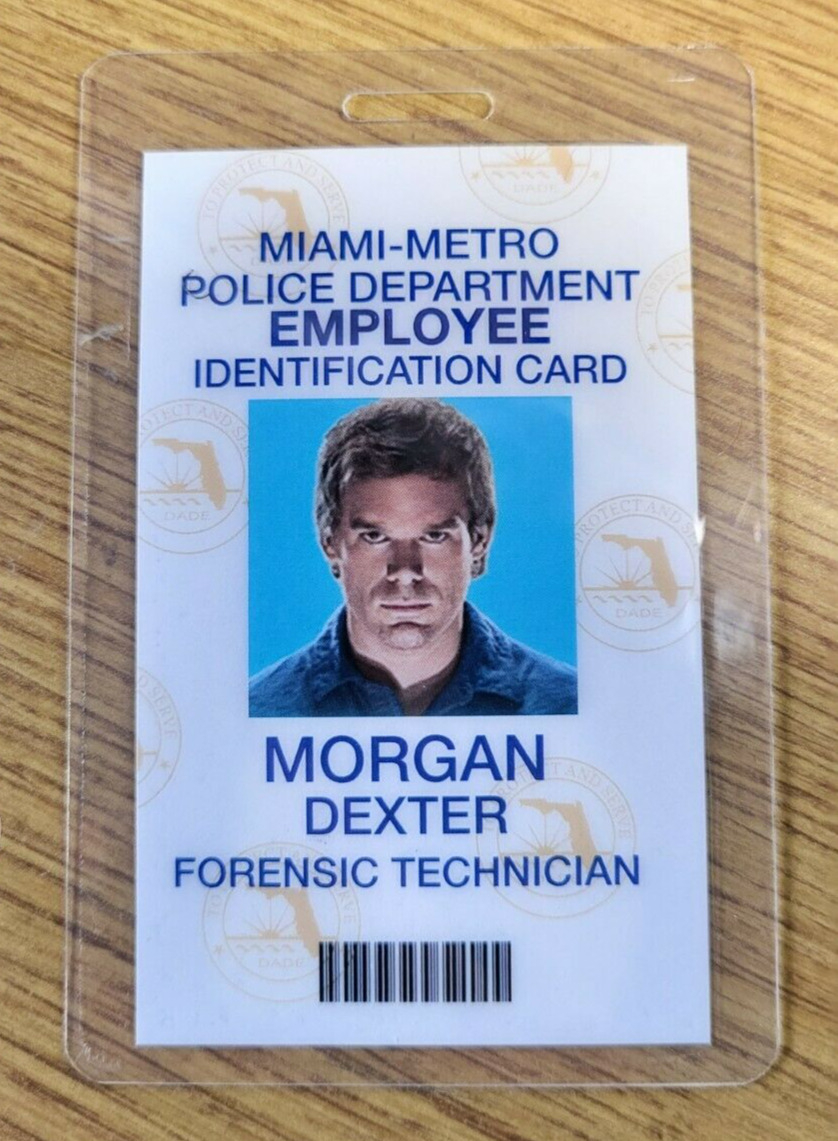 Dexter ID Badge-Forensics Examiner Morgan Dexter costume cosplay
