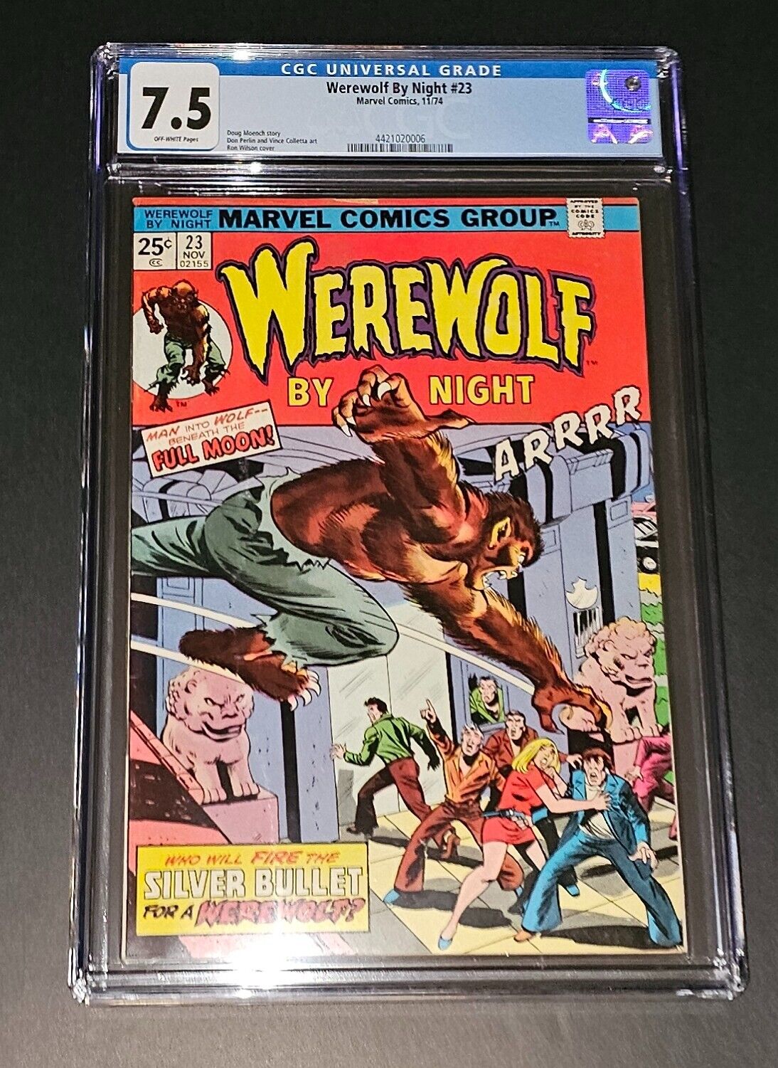 Werewolf by Night 23 CGC 7.5  Bronze Age Horror Monster Comic Book