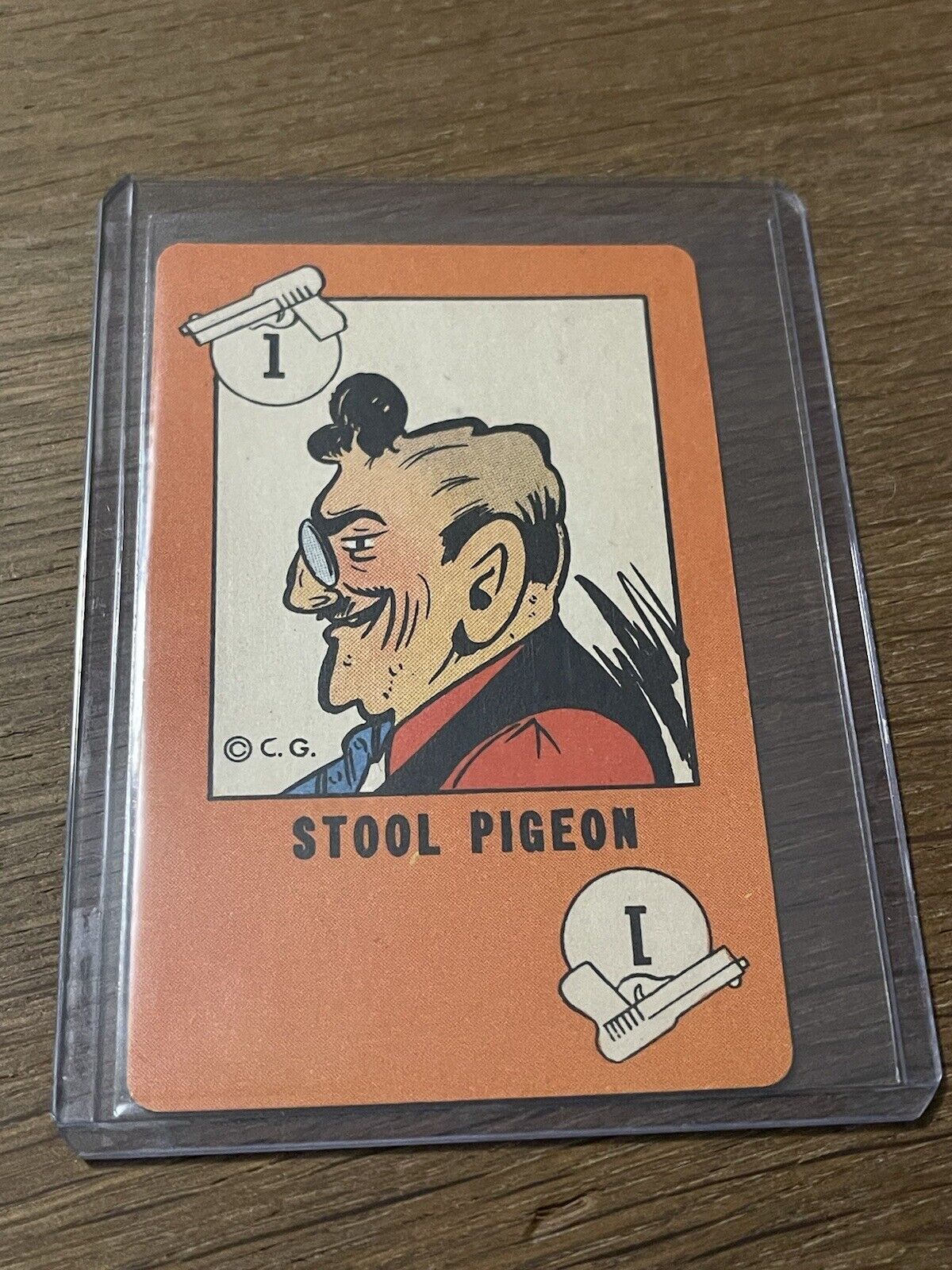 1941 WHITMAN DICK TRACY 🎥 PLAYING CARD GAME STOOL PIGEON PLAYING CARD RARE