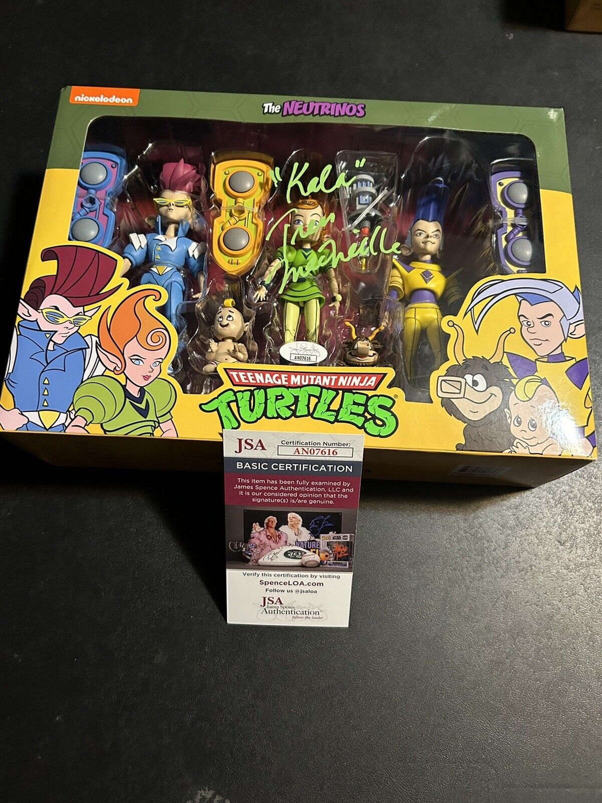 Neca The Neutrinos 3 Pack Signed By Tress MacNeille JSA authenticated 