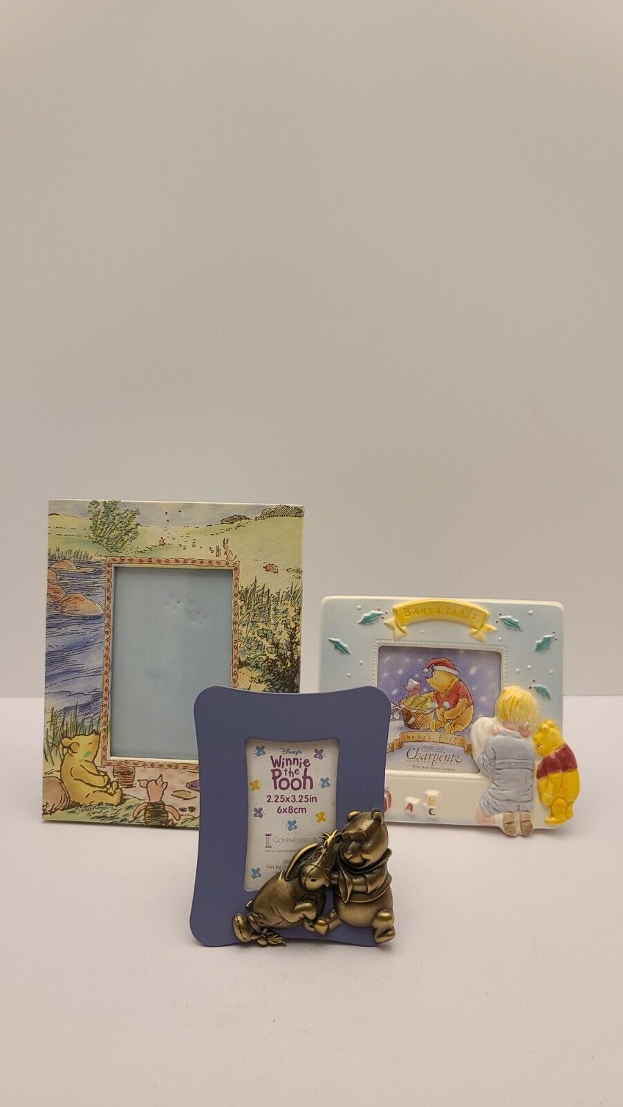Lot O~2 +1 ~Charpente Winnie The Pooh Picture Frames~