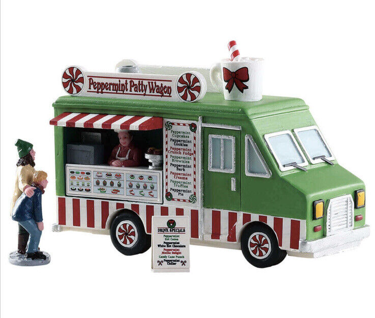 Lemax Peppermint Food Truck Holiday  Village Carnival Accent