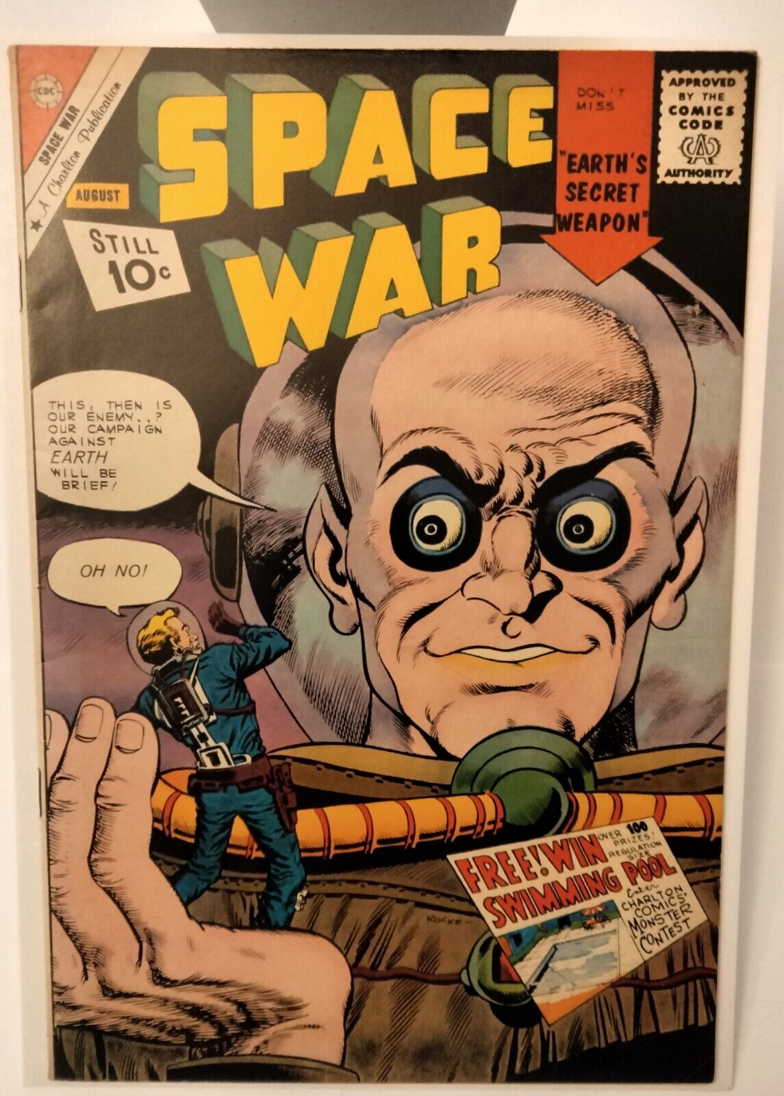 Space War # 12 Charlton, 1961. Condition: VF- (7.5)