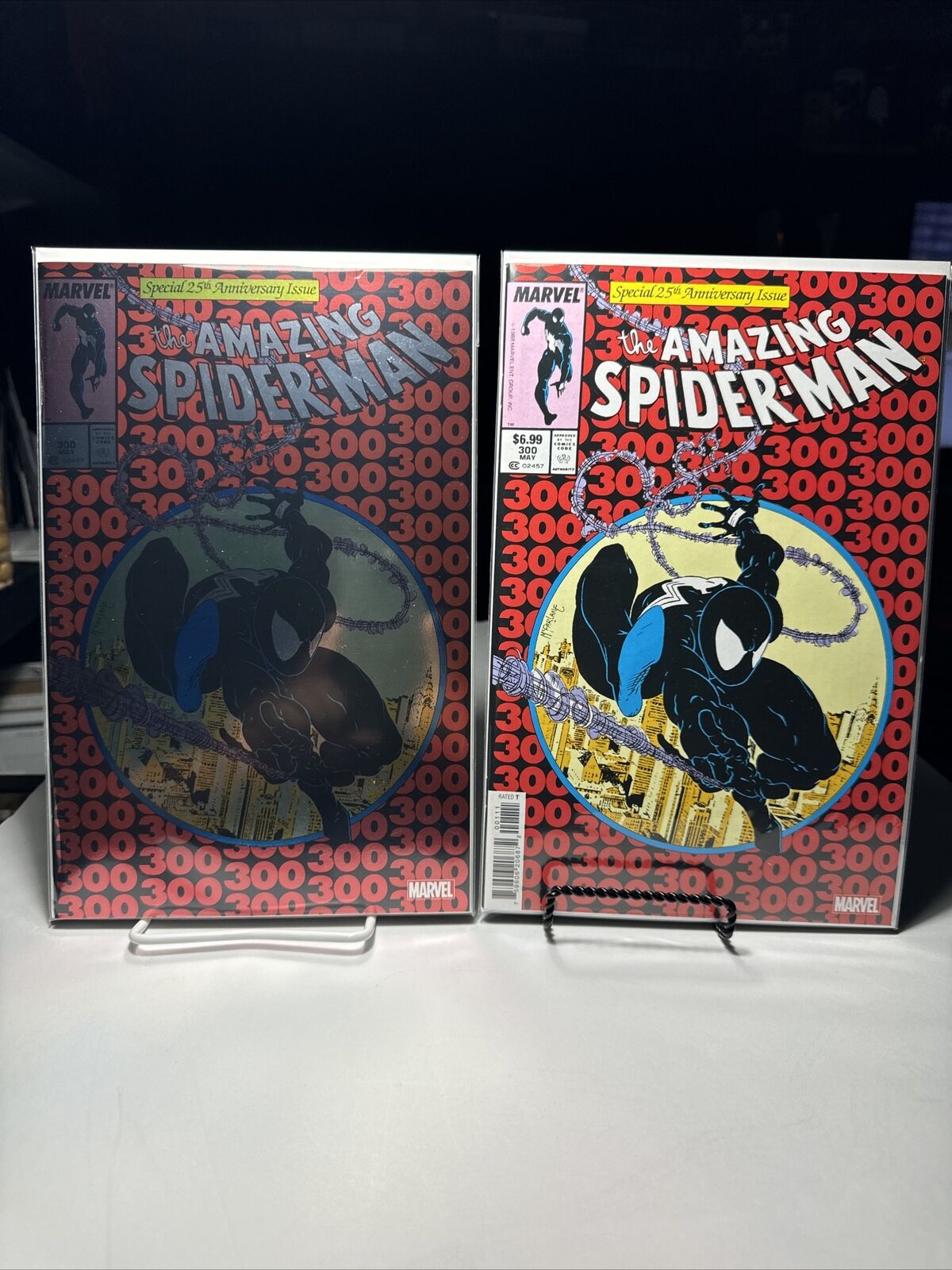 Amazing Spider-Man #300 25th Anniversary Foil & Regular Facsimile Covers 2023