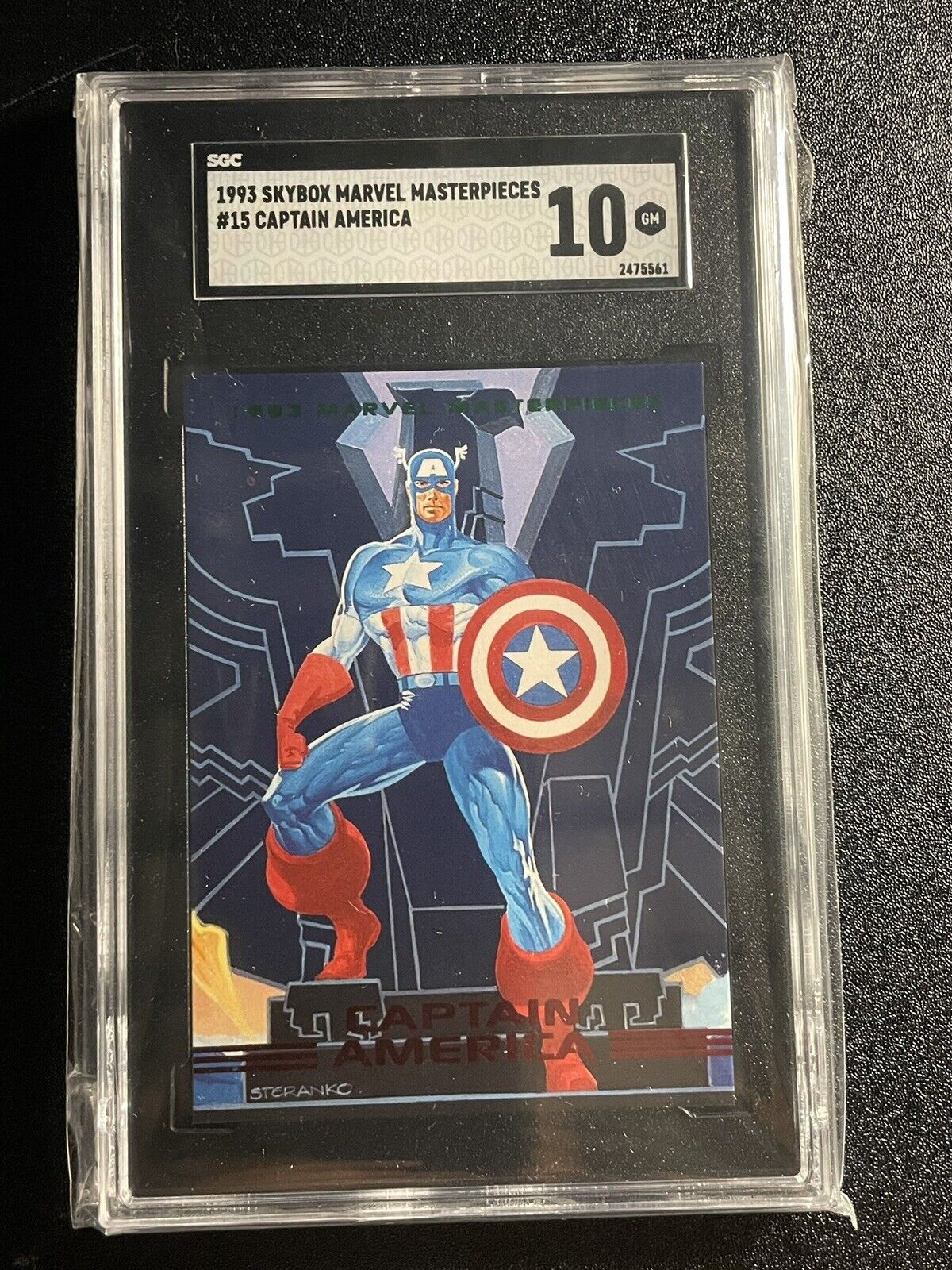 1993 SKYBOX Marvel Masterpieces #15 Captain America