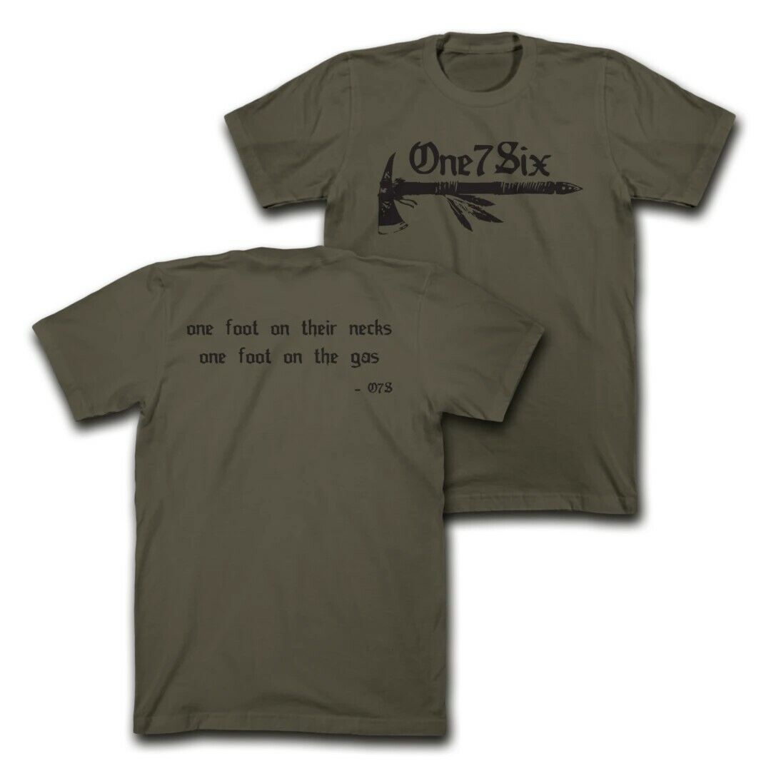 One 7 Six O7S 2021 Motto Tee Shirt OLIVE MEDIUM