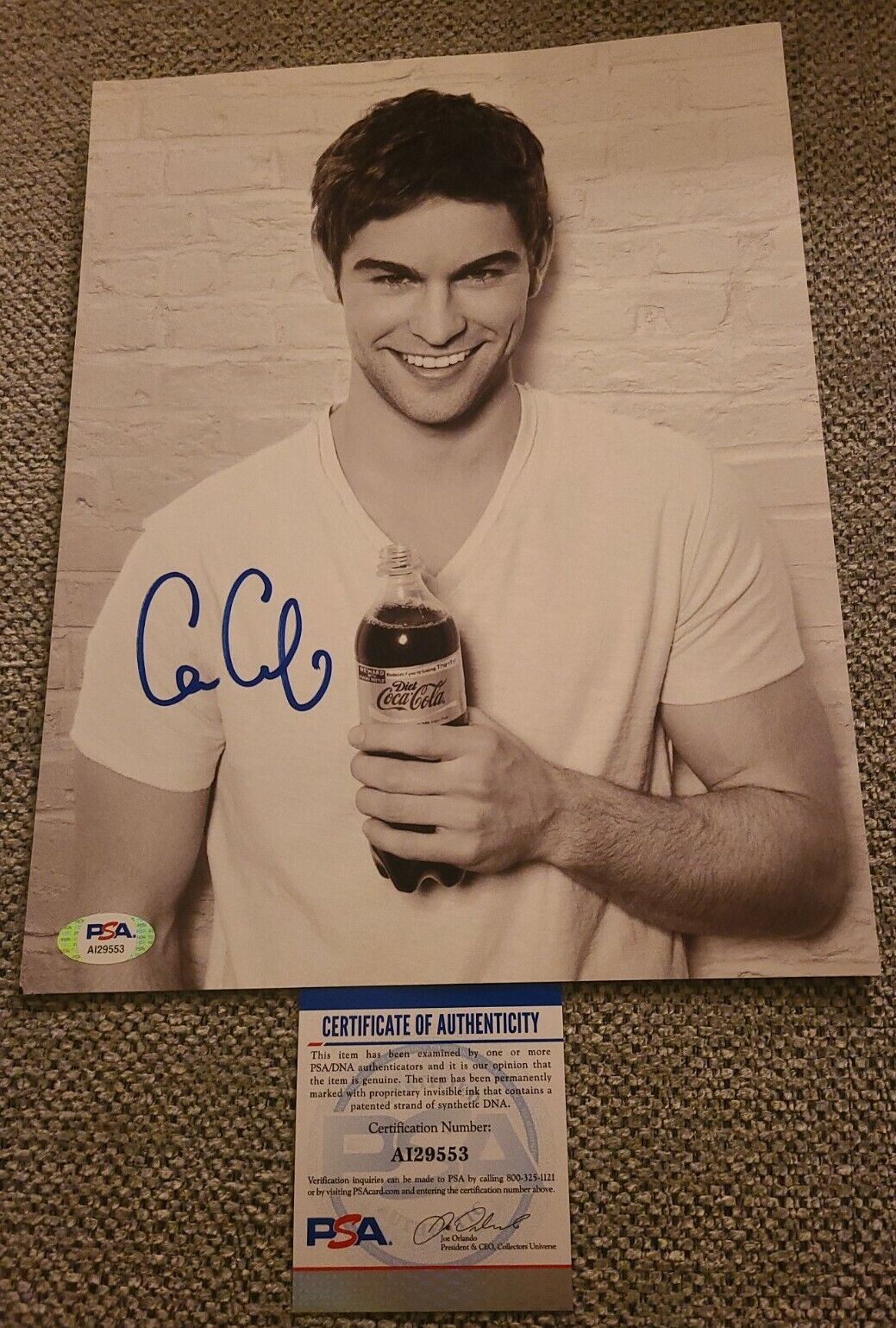 CHACE CRAWFORD SIGNED 8X10 PHOTO SEXY GOSSIP GIRL PSA/DNA AUTHENTICATED #AI29553