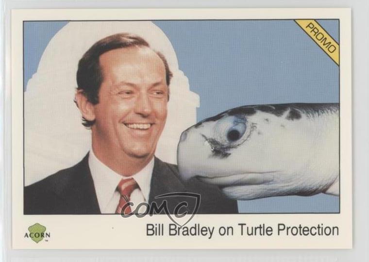 1991 Acorn Biosphere Promo Set Bill Bradley on Turtle Protection #135 HOF 0kb5