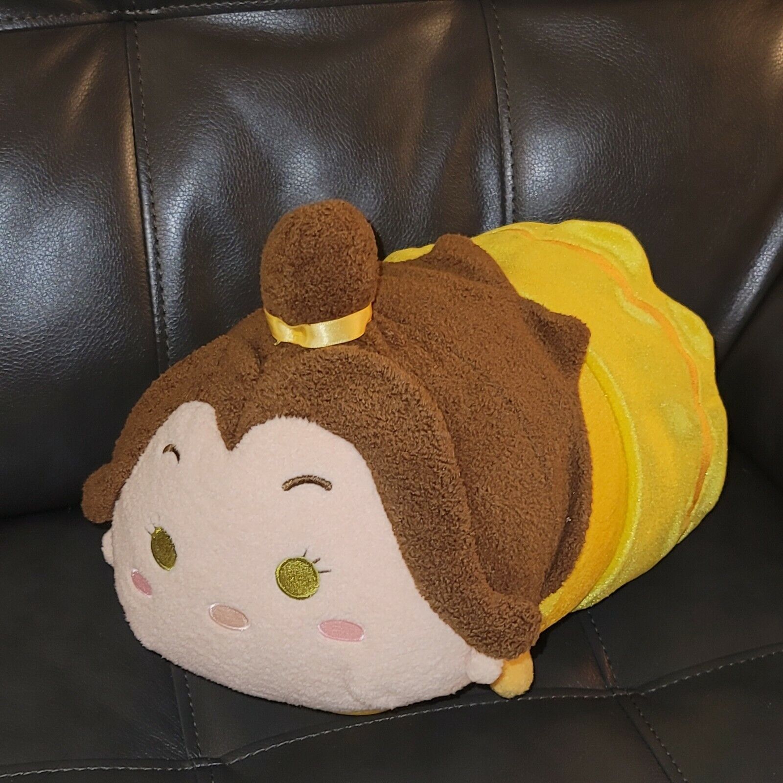 Disney Store Beauty and the Beast BELLE Large Tsum Tsum Stuffed Plush BIG 12“