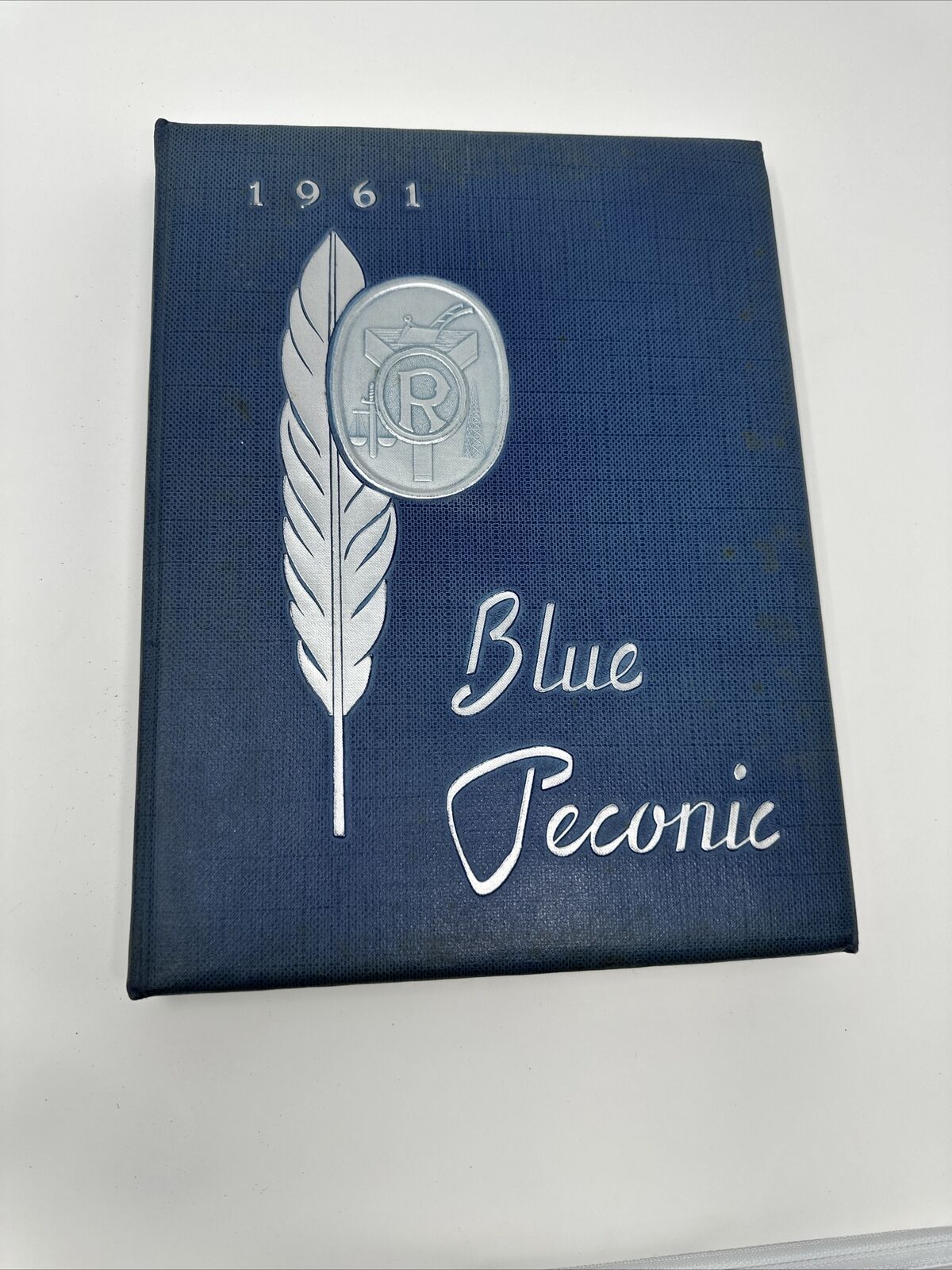 Vintage 1961 Riverhead NY High School Yearbook Blue Peconic Long Island VG Cond