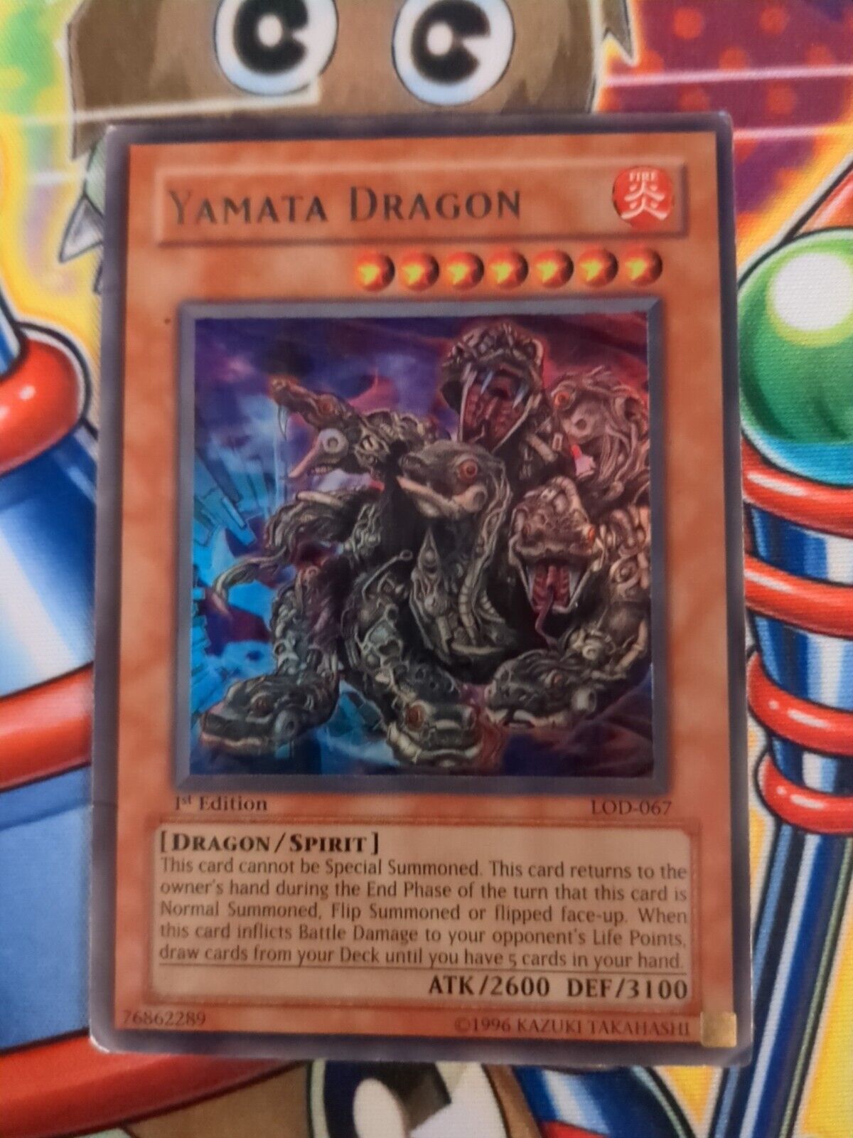 YuGiOh Yamata Dragon LOD-067 1st Edition Ultra Rare Mod/Heavily Played