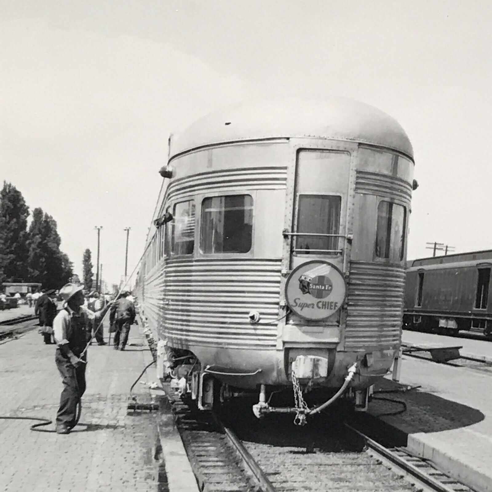 1950s Atchison Topeka Santa Fe Railway AT&SF Super Chief Passenger Car Photo