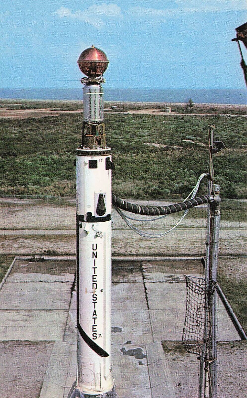 NASA Cape Canaveral FL Thor Delta Star Missile Rocket Launch Vtg Postcard D55