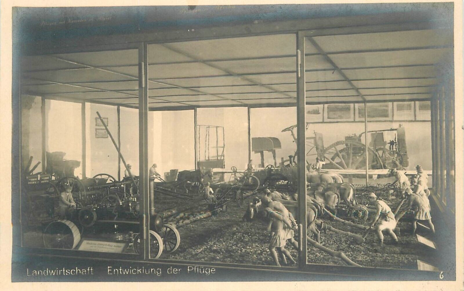 Postcard RPPC 1920s Germany Munich agriculture farm display diorama 23-11532